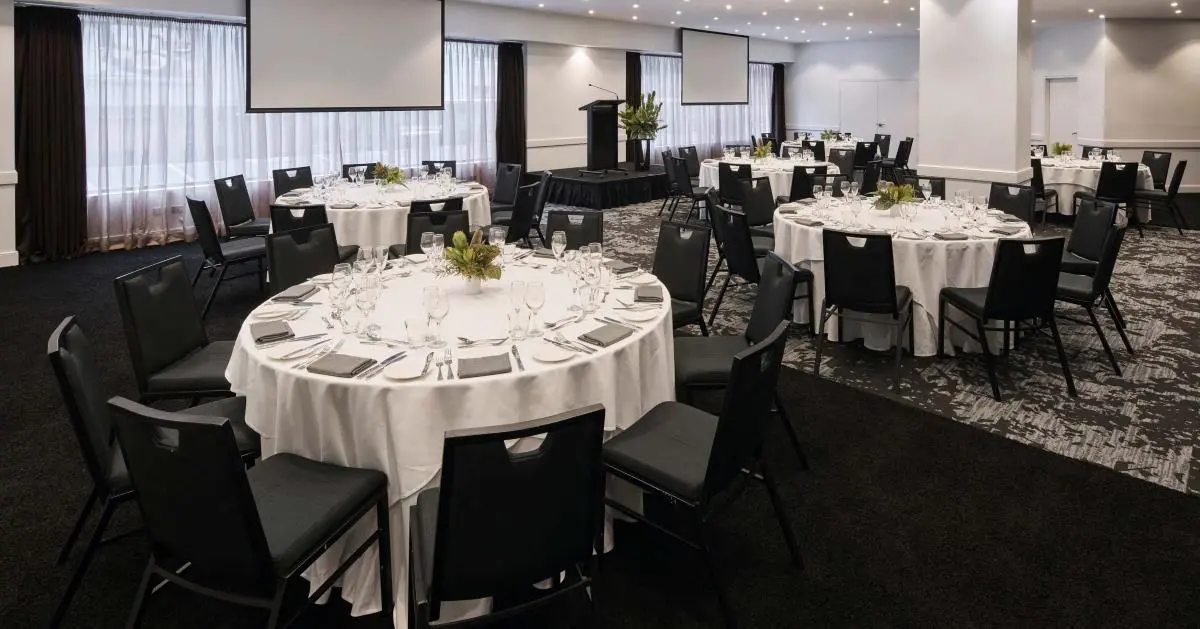 The Star Gold Coast — ballroom set for a banquet